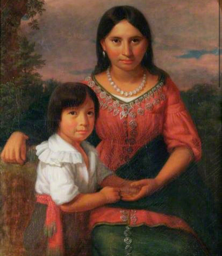 ...arrived in the great eastern bay. Swiftly she learned their language, saved their lives, and married one, John Rolfe. They went to England and she had a son, Thomas. She died off Gravesend, England, sailing home, when she was not yet 21. Her descendants live in Virginia still.