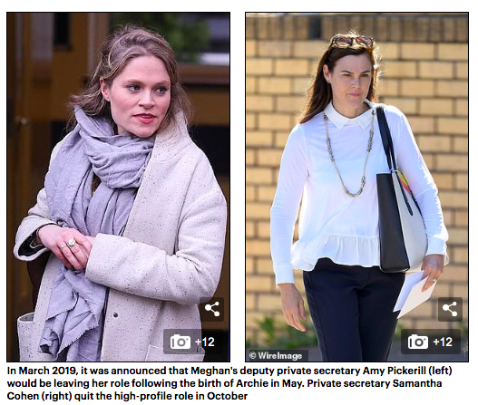 Not only has Amy continued to support Meghan's charities, she also straight up told the Telegraph that the press is out there disseminating falsehoods. Samantha, on the other hand, also continued to serve alongside of Meghan despite the defamatory claims by those tabloid rats'.