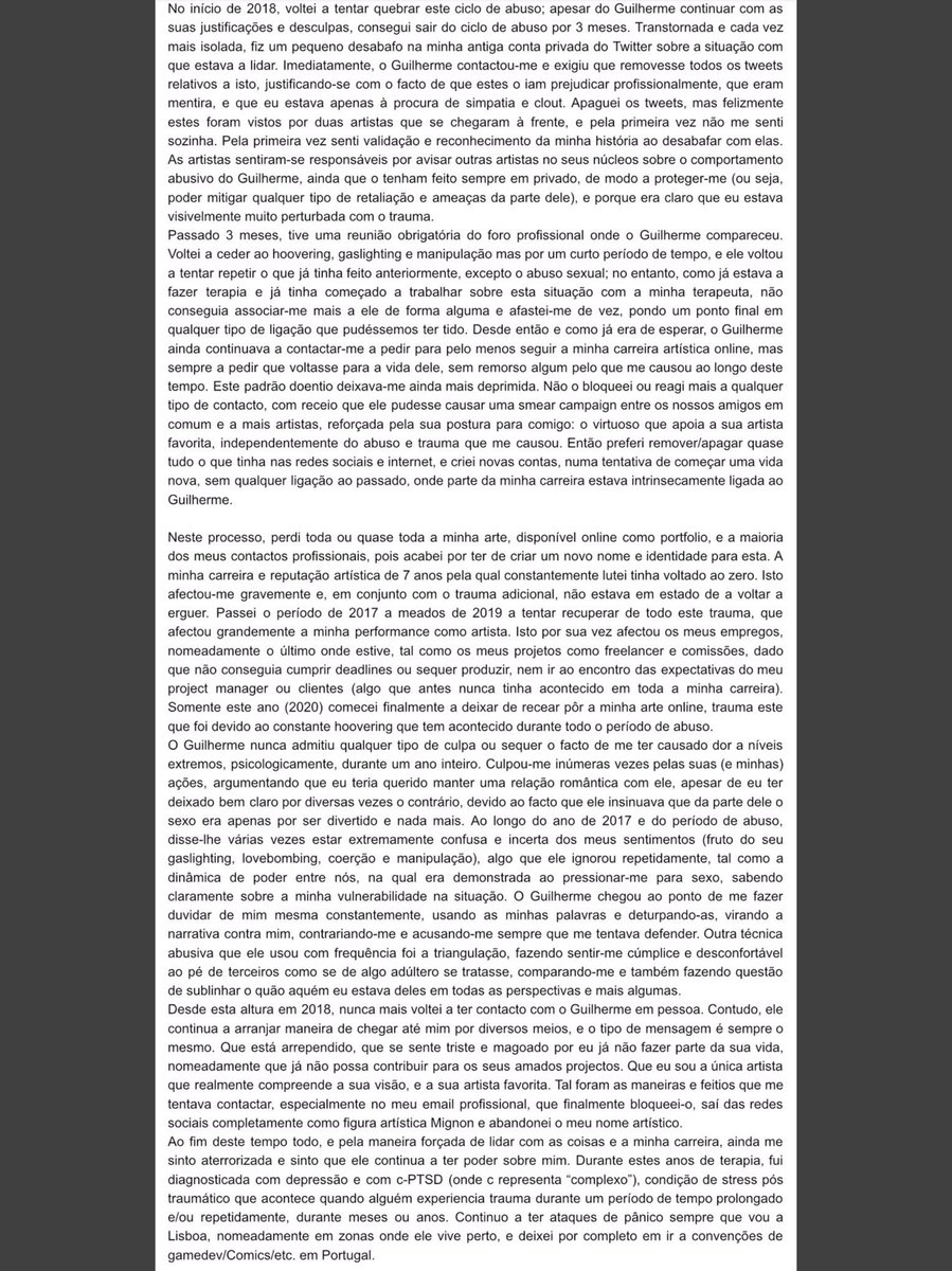 abatatazul's tweet photo. Pelo grande apoio e palavras encorajadoras que tenho recebido até agora, ganhei finalmente coragem em falar. Na thread, Segue também o meu statement completo, com link para documento com mais detalhes. https://t.co/Z3dWrKlbZQ