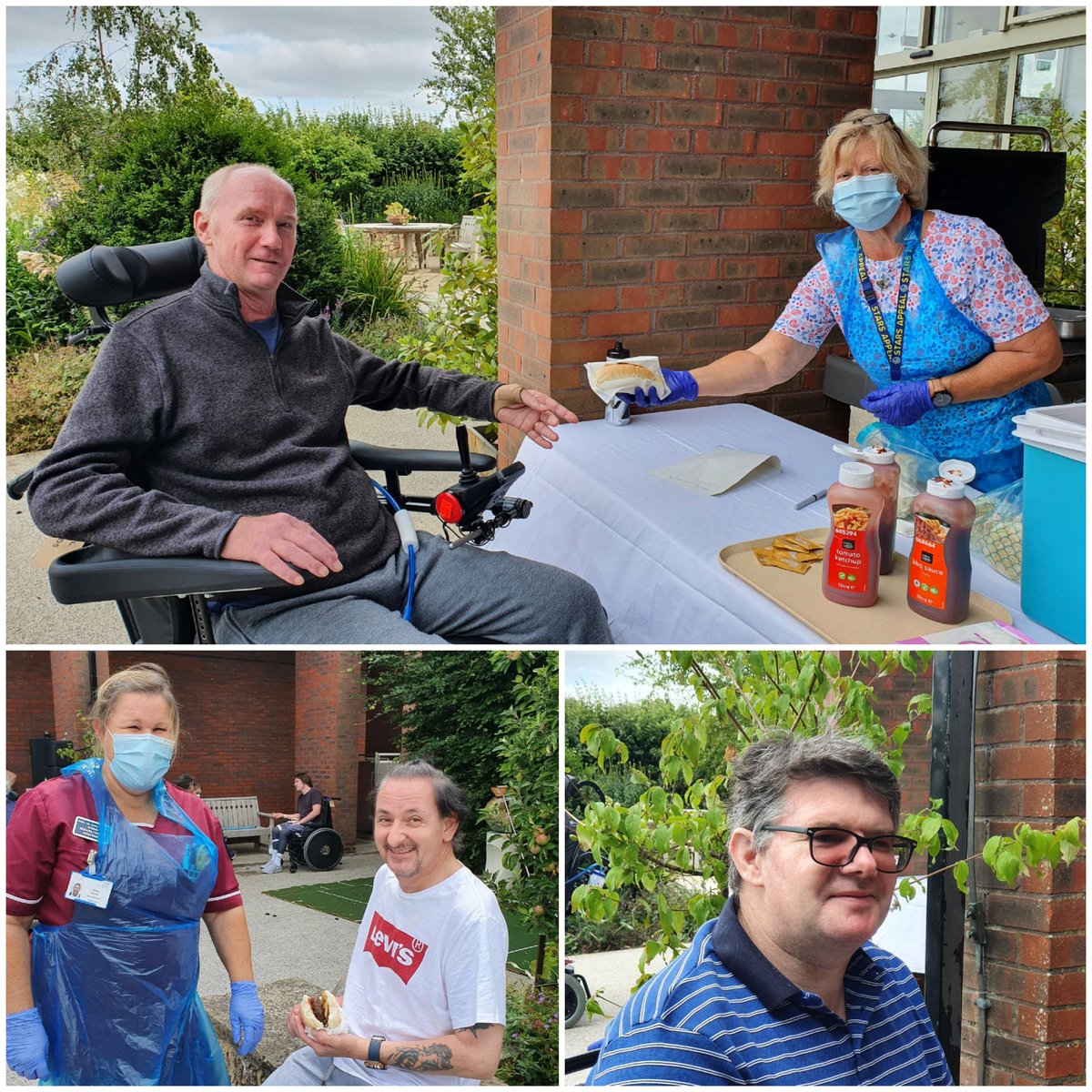 DrSophieTegg's tweet photo. Another successful #GamesInTheGarden at @TeamSpinalSDH today! Hockey, basketball, boccia, and carpet bowls in the lovely surrounds of @HoratiosGarden followed by a delicious barbecue cooked by Jo, our @StarsAppeal #RecreationAssistant.  #SCI #spinalrehab #wellbeing #activity https://t.co/oAirX901BF