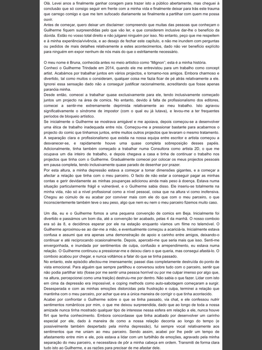 abatatazul's tweet photo. Pelo grande apoio e palavras encorajadoras que tenho recebido até agora, ganhei finalmente coragem em falar. Na thread, Segue também o meu statement completo, com link para documento com mais detalhes. https://t.co/Z3dWrKlbZQ