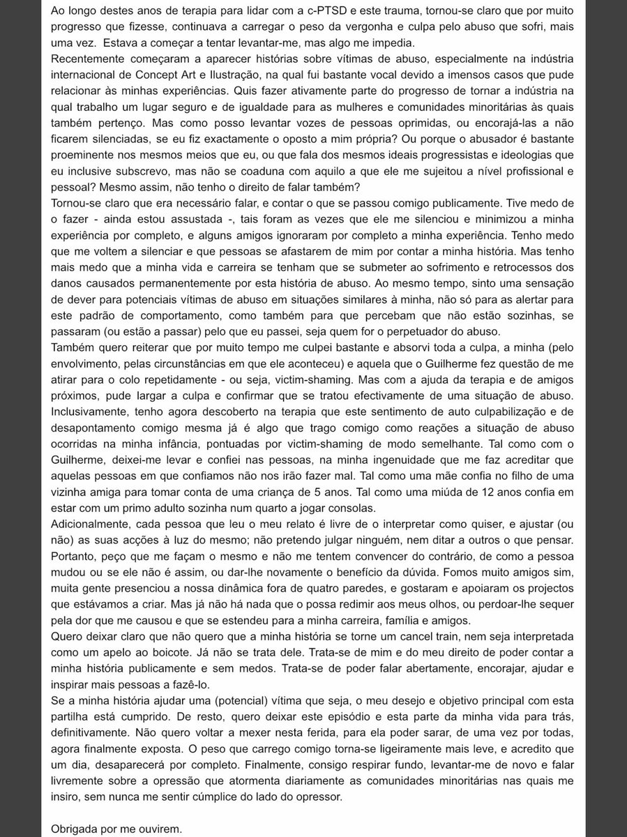 abatatazul's tweet photo. Pelo grande apoio e palavras encorajadoras que tenho recebido até agora, ganhei finalmente coragem em falar. Na thread, Segue também o meu statement completo, com link para documento com mais detalhes. https://t.co/Z3dWrKlbZQ
