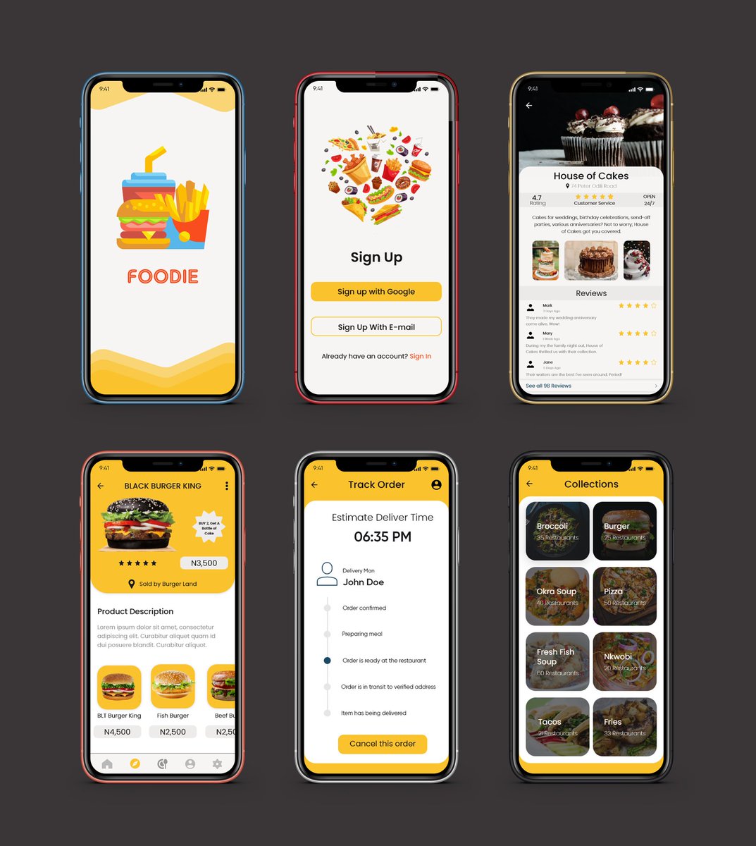 innocent_pepple's tweet photo. Hi-Fi for my Foodie app project from June UI/UX bootcamp by @pachukundah finally up @radioparrot #LearnwithChigisoft https://t.co/OZYgTcq9Ye