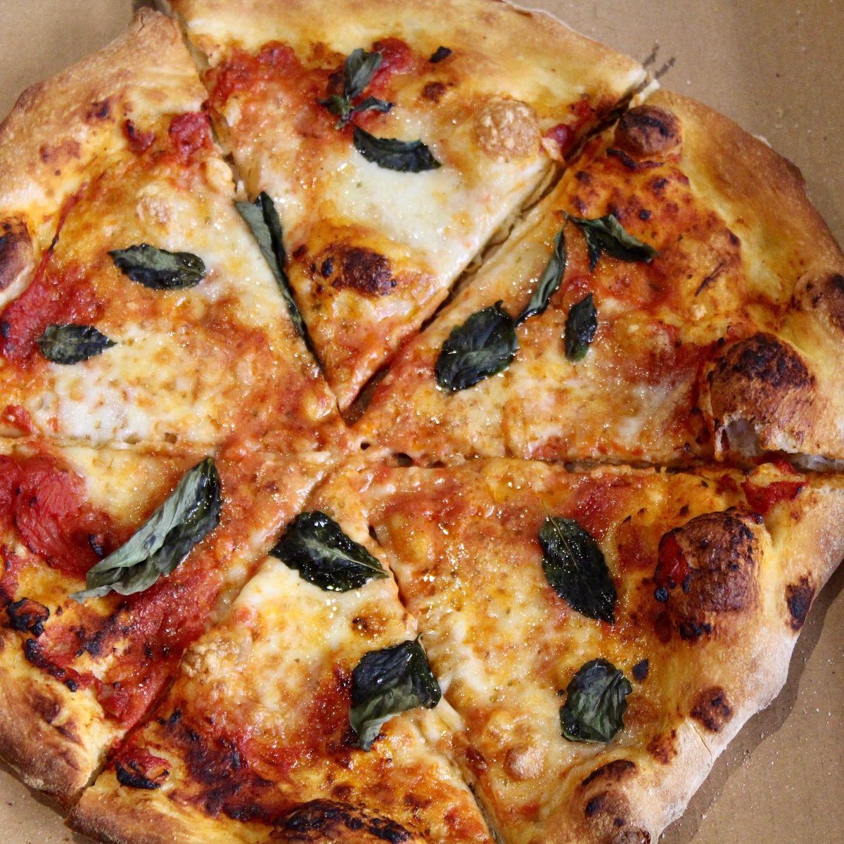 New pizza for summertime with a thinner, crispier crust and fresh tasty toppings! Tonight: Margherita 🌿 (heirloom tomatoes,  mozzarella, basil) and Virginia Ham 🌽🌶(basil pesto, corn, pickled fresno chili, parmigiano). #Pizza is only at our @capitolriverfront location tonight.