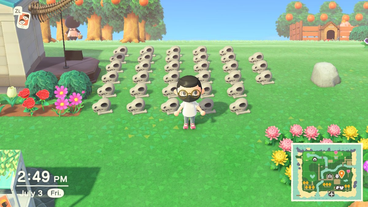 t335ang's tweet photo. If anyone wants to come take all these fossils off my hands, please DM me. #AnimalCrossing #ACNH #NintendoSwitch #ACNHFossils https://t.co/3yB95FWzwN