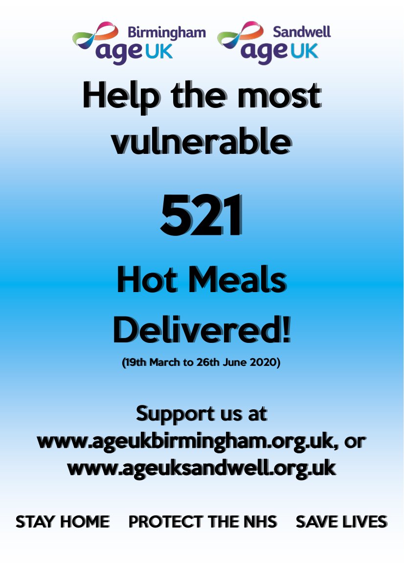 AgeUKBirmingham's tweet photo. Thank you for your donations so far and to all our front line team members (both volunteers and staff!) We are turning you donations into action!
Support us today at:
https://t.co/9bYn7H6rYq
#Covid19UK #COVID19 #OlderPeople #HelpUsReachMore #HelpUsHelpThem https://t.co/DWKwPJ3KJy