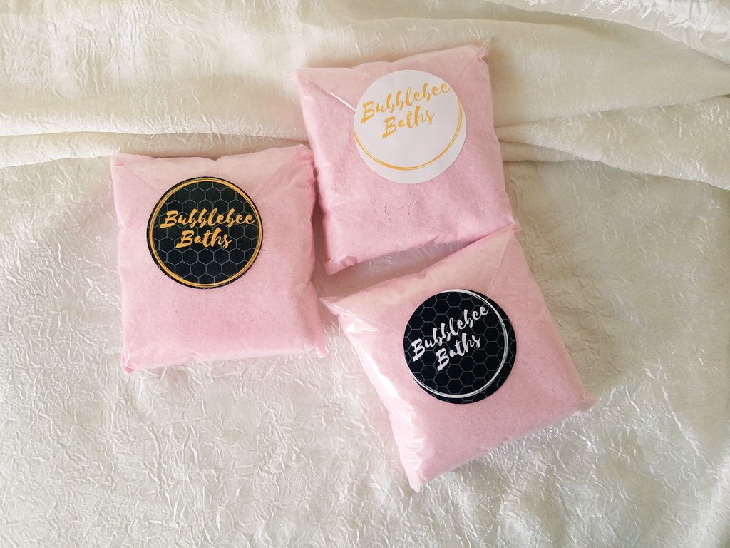 BubbleBeeBaths's tweet photo. The OG scents are back in stock! Flower Child, Milk and Honey, Queen Bee, and Midnight Lust https://t.co/YMu2VtUuXT