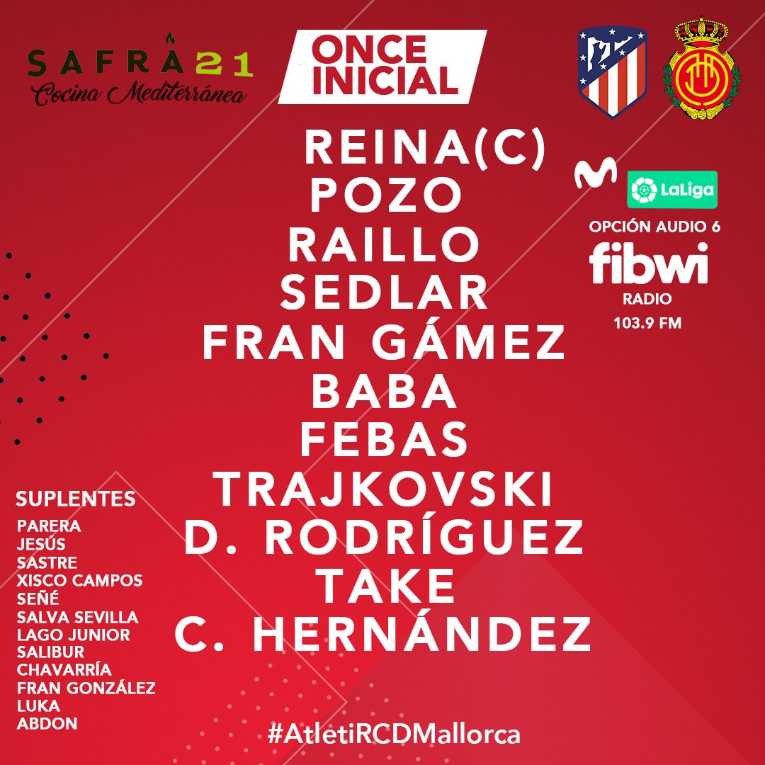 DAZN_BENL's tweet photo. 🇪🇸 @Atleti - @RCD_Mallorca
🕚 LIVE vanaf 22u00
📺 Eleven Sports 1
📲 https://t.co/xDnddCWvra
🎙 @P_Van_Walleghem

#AtletiRCDMallorca https://t.co/X0YoAwtYMW