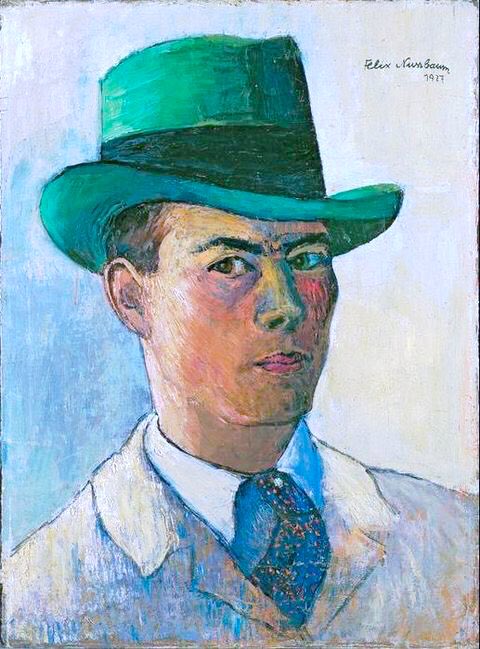 In 1926 he had his first one man exhibit in Berlin. Man with Top Hat (1926), Am Sandpfad in Emden (1926), Self-Portrait with Green Hat (1927) & Masquerade (1927). His was an intense, exciting & personal vision.