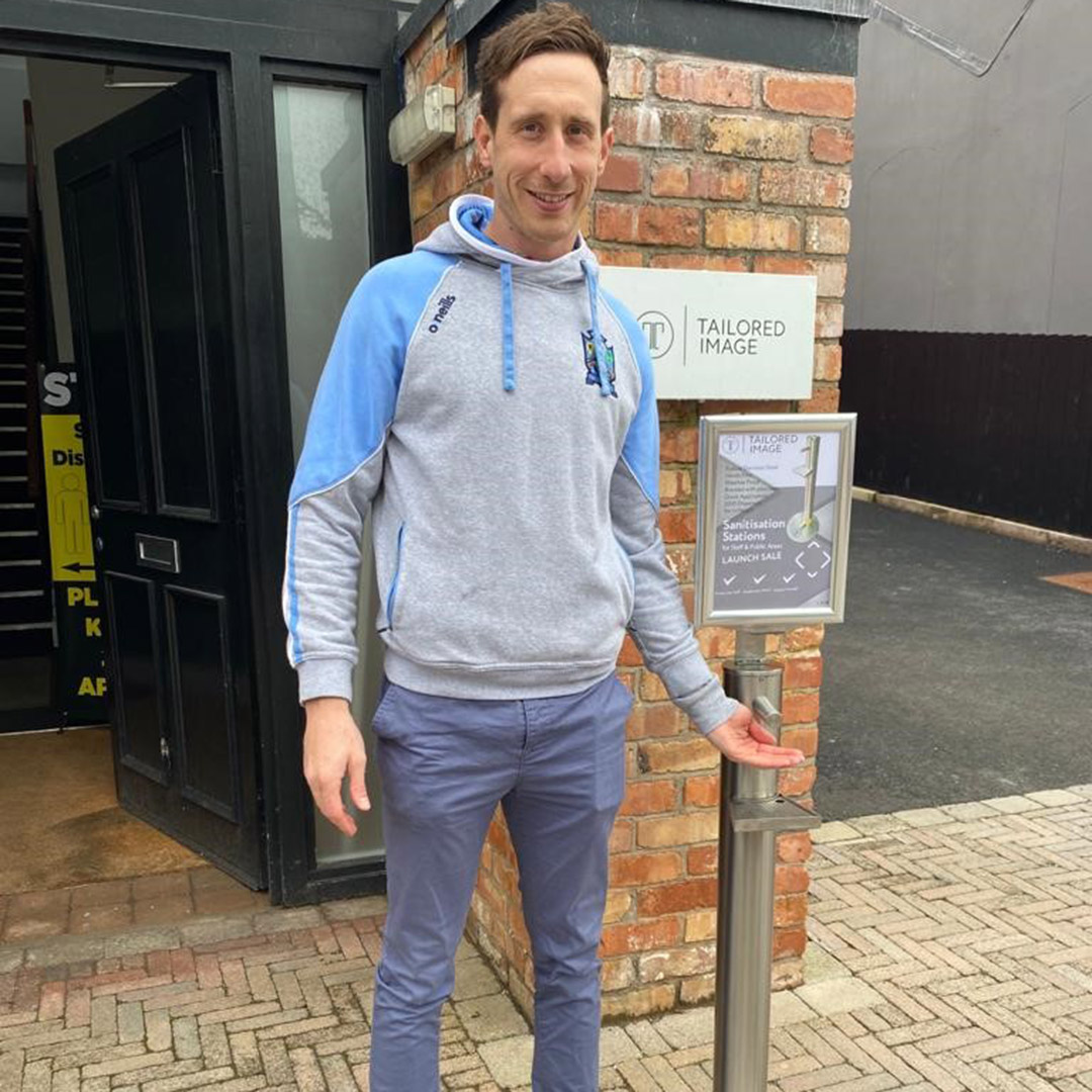 TailoredImage's tweet photo. Tailored Image was pleased to donate a Sanitisation Station to @AnMhaigh presented to @collykid2
It is the perfect addition to any sporting grounds as it is made locally with robust stainless steel and can withstand all weather.
shop@tailoredimage.com https://t.co/xQ6raFG4jo