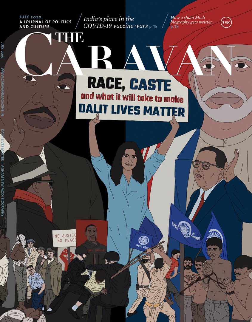 surajyengde's tweet photo. Hello Mummy, I wrote a cover story for @thecaravanindia 

Race-Caste// Dalit Lives-Black Lives Matter// Dalit-Black Panthers// India at the UN// Ambedkarite activism in North America// the ‘model minority’ in the US, and many more is here.

Love you too! 
https://t.co/yswo9v9bf7 https://t.co/xTsq2Yt5io