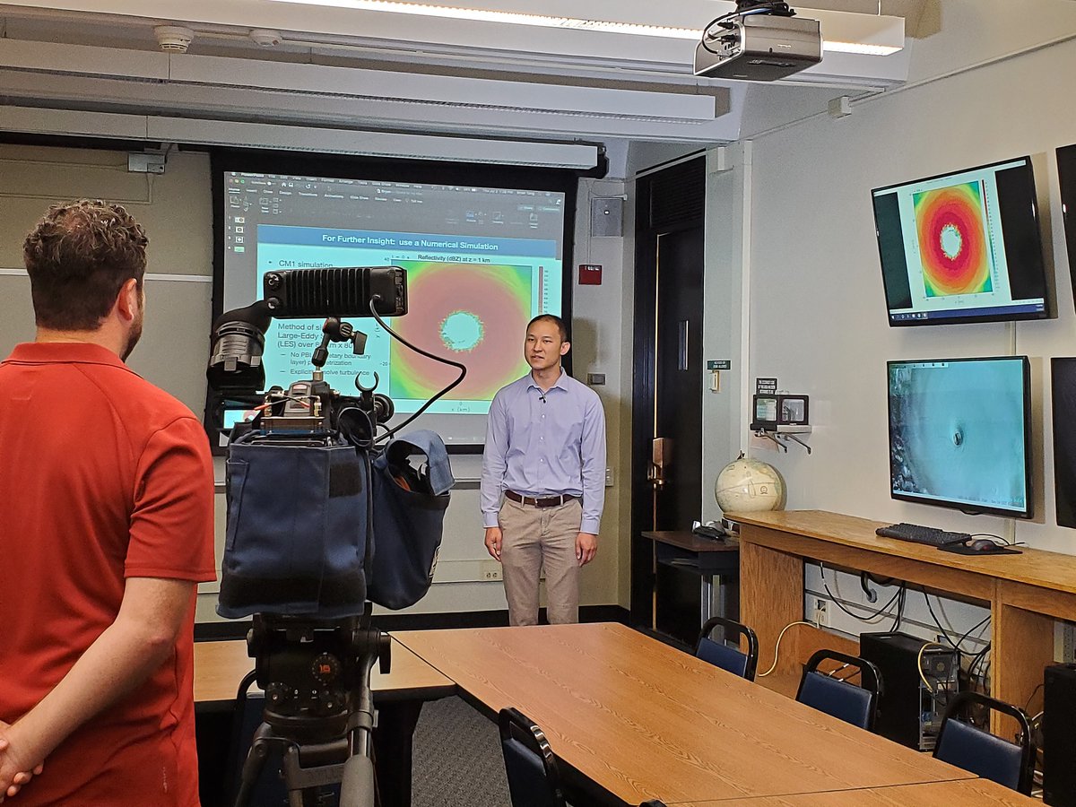 UAlbanyNews's tweet photo. Tune into @WNYT's #STEM13 segment tonight @ 6 pm to hear @UAlbanyDAES prof. Brian Tang discuss his $2.145 million @USNavyResearch project that will help forecasters better understand & predict the rapid intensification of hurricanes. https://t.co/vDwIM4RBkl