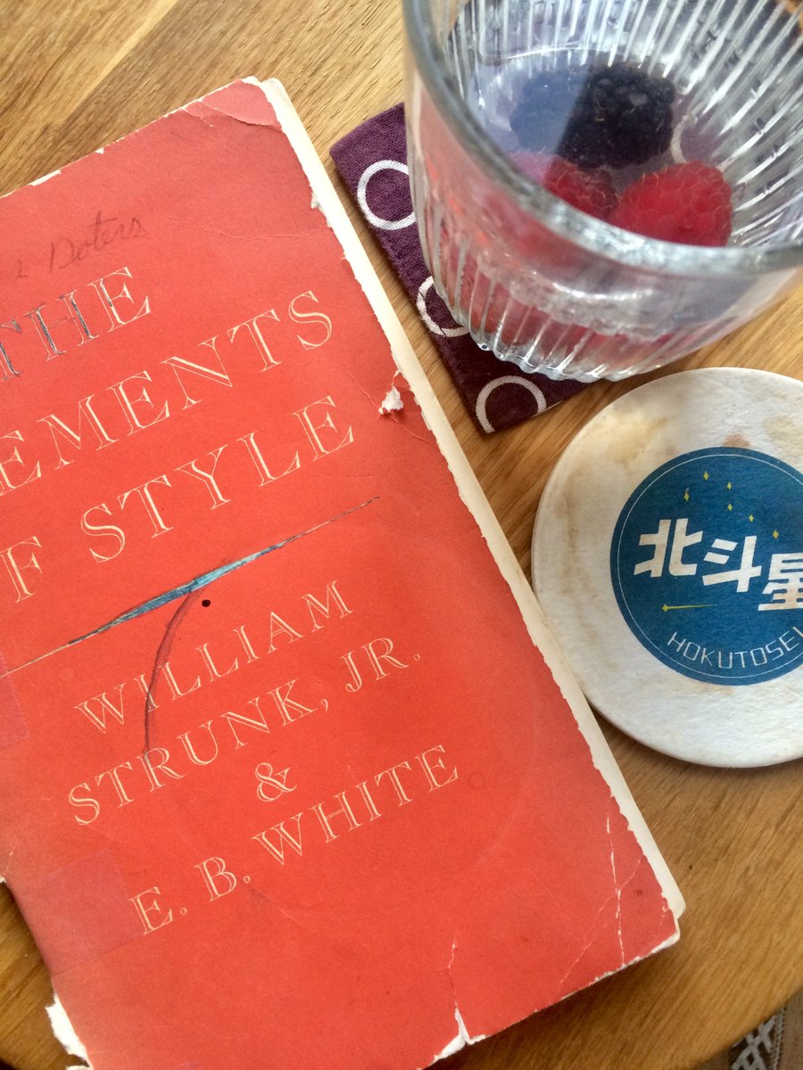 MrIvanJohnson's tweet image. Still life with my dad’s second hand copy of the 1961 edition of “Strunk &amp;amp; White”. He gave copies each year to his new PhD students. #TheElementsOfStyle