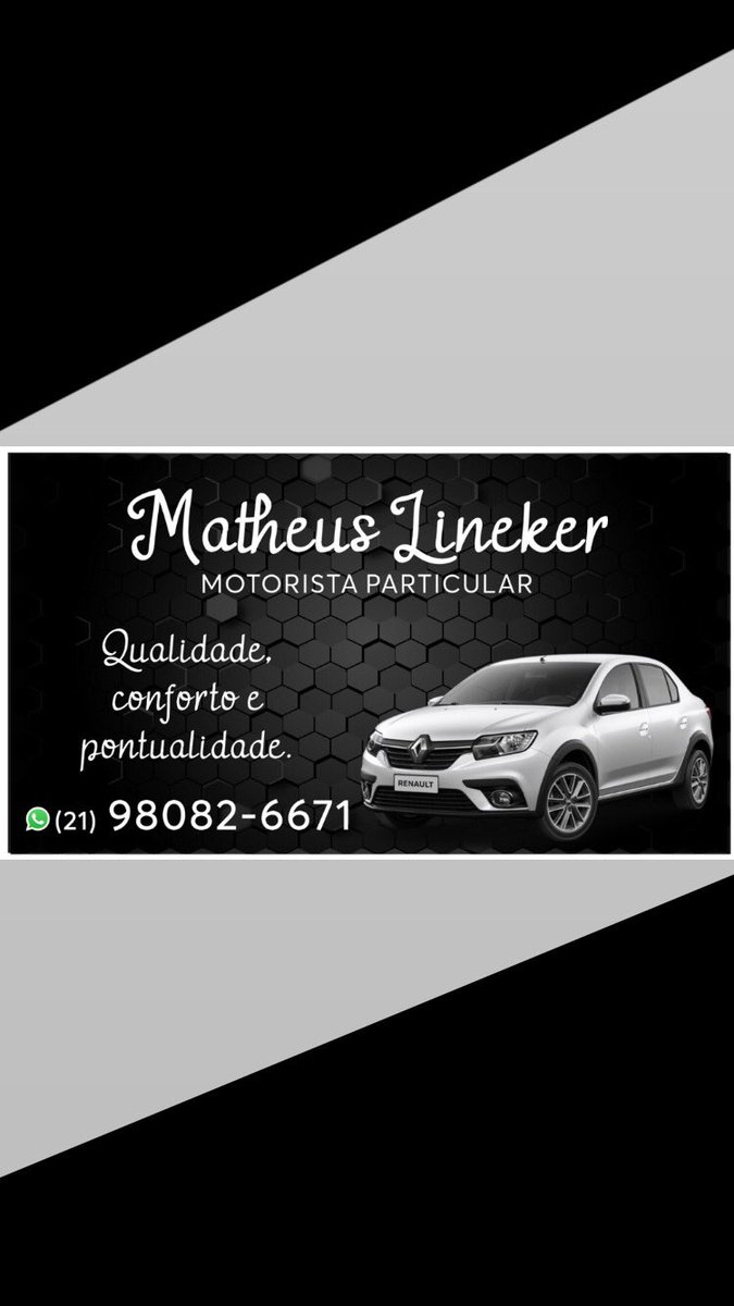 _ROCHA00's tweet image. 📌Gente, quem precisar de motorista particular / uber, só chamar o Matheus
Carro confortável e limpinho sempre✅
Super atencioso,pontual e confiável, se não quiser conversar a viagem toda dboa, mas se quiser conversar dboa também ✅
WhatsApp 📱98082-6671
RT pra ajudar ❤️🔁
Obg ❤️
