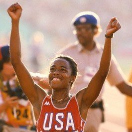 usatf's tweet photo. #OnThisDay in 1983, the men's &amp; women's 100m World Records fell within 15-minutes of each other at the National Sports Festival in Colorado Springs. First was Evelyn Ashford, fresh off anchoring the American record-setting 4x1, clocked 10.79 breaking the previous mark 10.81 (1/2) https://t.co/MMoGEithqF