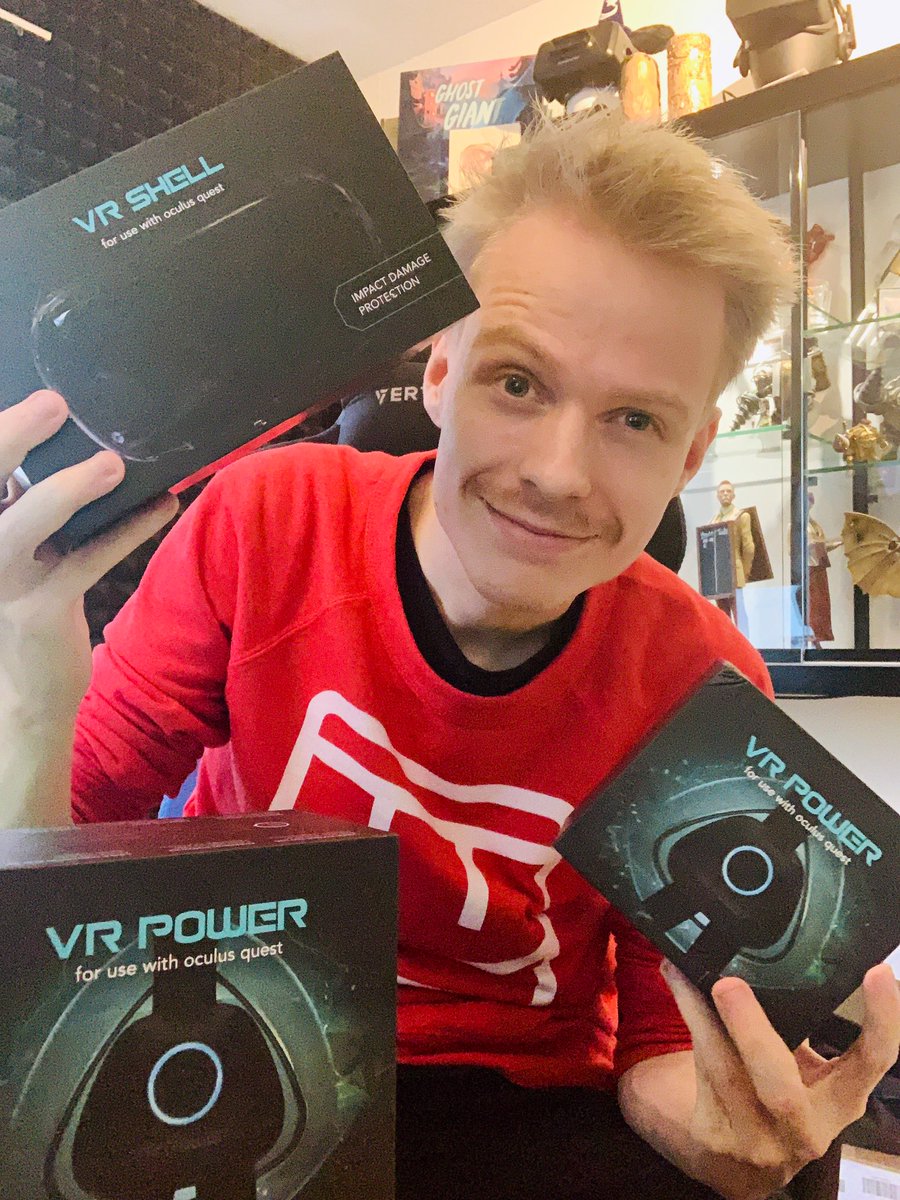 NathieVR's tweet photo. Shoutout to @RebuffReality for sending me their awesome accessoires for Oculus Quest. Super useful stuff! https://t.co/LXHIUpArs7