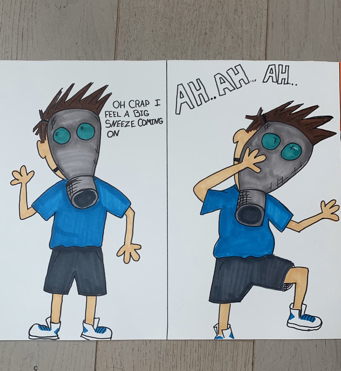 Rdougnuts's tweet photo. Dang allergies! #comic #comics #ComicArt #illustration https://t.co/LMh6bCDfxD