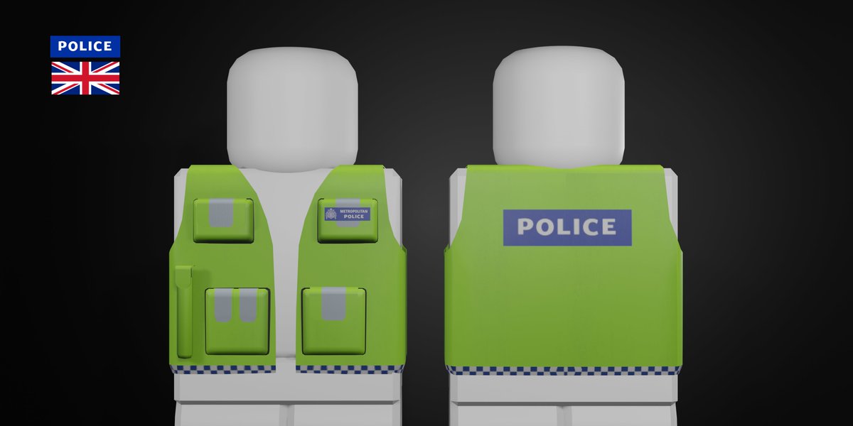 Penguim2 On Twitter Ugc Concept 9 British Police Utility Vest I Heard Just Before I Rendered This That Vests Are Not Allowed Despite Just There Being 2 Ugc Vests Out There Regardless - roblox armor vest