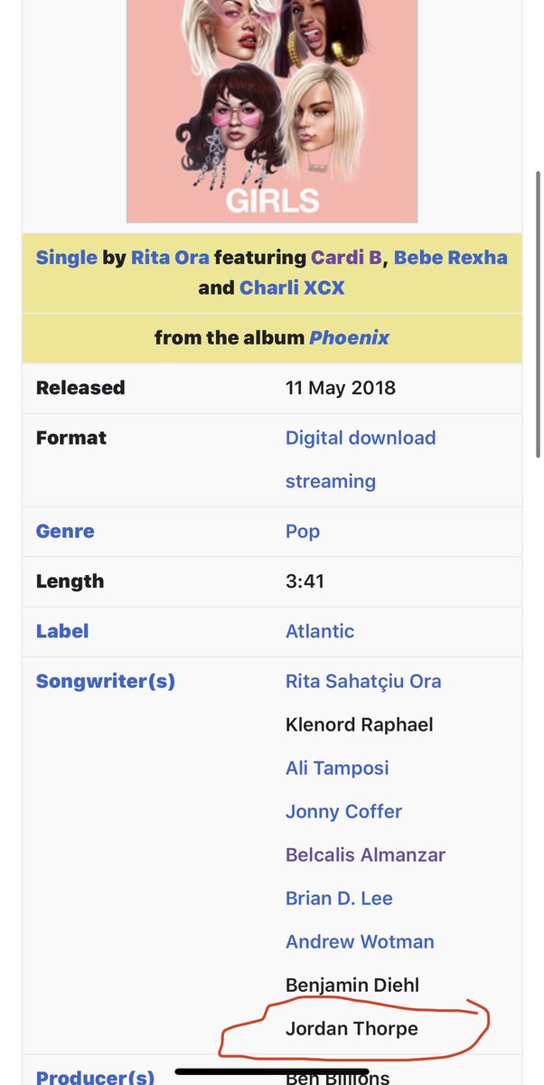 Side Fact: Pardison Fontaine (Jordan Thorpe) is a credited writer on majority of Cardi B’s songs as well as her features.