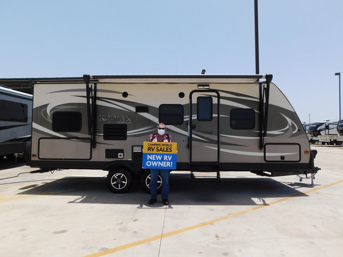 camping_33's tweet photo. Congratulations to Raymond on the purcahse of his new travel trailer! Welcome to the camping world family! #happycamper #traveler #openroad #campingworld #stayingsafe https://t.co/nO5lyunKJq