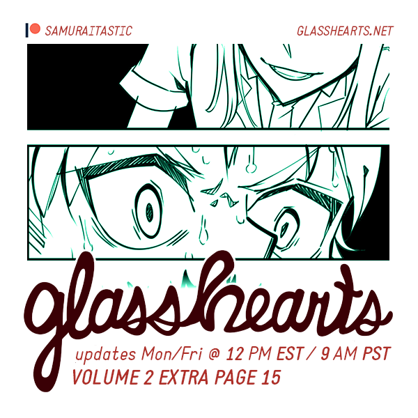 https://t.co/2lxFLfIINM ? #glasshearts #webcomic | bump for tapas - varying degrees of nervous john this week 8) 