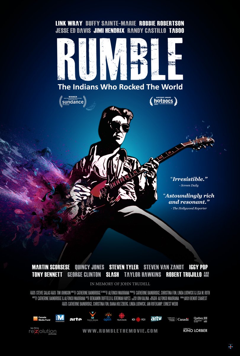 Rumble: The Indians Who Rocked the World. 2017. D: Catherine Bainbridge & Alfonso Maiorana
Interesting & rockin' doc about the role of Native Americans in popular music history.
Find where it’s streaming at letterboxd.com/film/rumble-th…
#MonthlyMovieSeries #PortraitsOfAmerica