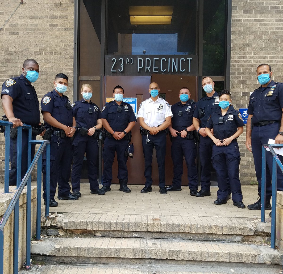 macedonia106's tweet photo. On behalf of MAC Chirch, Clergy liaisons Rev. Serrano, Rev. Lopez and the clergy of the 23rd Pct. we want to give a cordial welcome to our newest officers to #elbarrio we pray for God’s protection and wisdom as you serve our community! Welcome!  #23pct #eastharlem  #macchurch https://t.co/bs0LeDwFqq