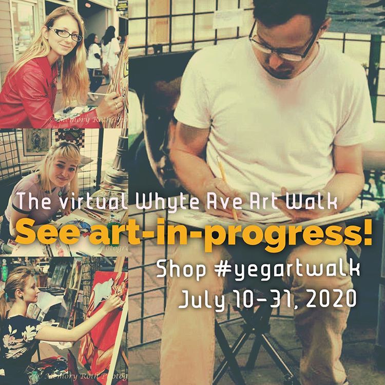 Drop by <a href="/oldstrathcona/">Old Strathcona - Inactive</a> as the artists prepare their displays at participating businesses! #yeg #yegarts #yegartwalk