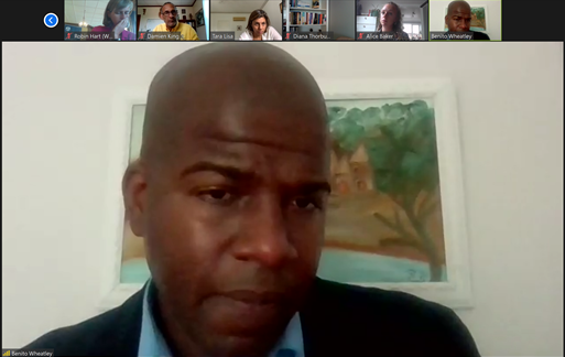 CapriCaribbean's tweet photo. We have concluded the conversations at the virtual conference for the #Caribbean2030 leaders network with @WiltonPark.  

The group has identified some ways to support one another with the actions and the follow-up.

@UKinCaribbean https://t.co/F5qrtyeb7m