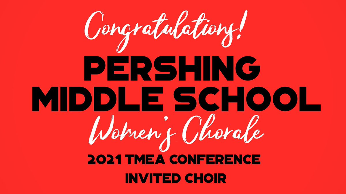 pershingchoir1's tweet photo. This is a first for Pershing Middle School and the first time a middle school from Houston ISD has been invited since 1983! Congratulations to the 2019 and 2020 members of Women’s Chorale whose voices helped us get here! @HISDFineArt @dp_hisd_music https://t.co/Esnt5Q3CN4