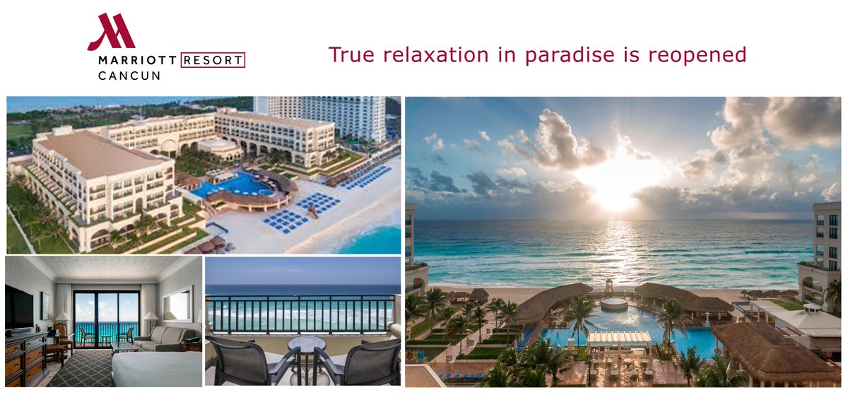 IITDMC's tweet photo. We are happy to share with you @MarriottCancun Resort is now reopened, our best wishes of success!

#ExIITo #ToghetherWeMakeIIT #VisitMexico #Cancun #TravelTomorrow #VisitMexico #TheBestOfTwoWorlds https://t.co/xAyzBiG3HJ
