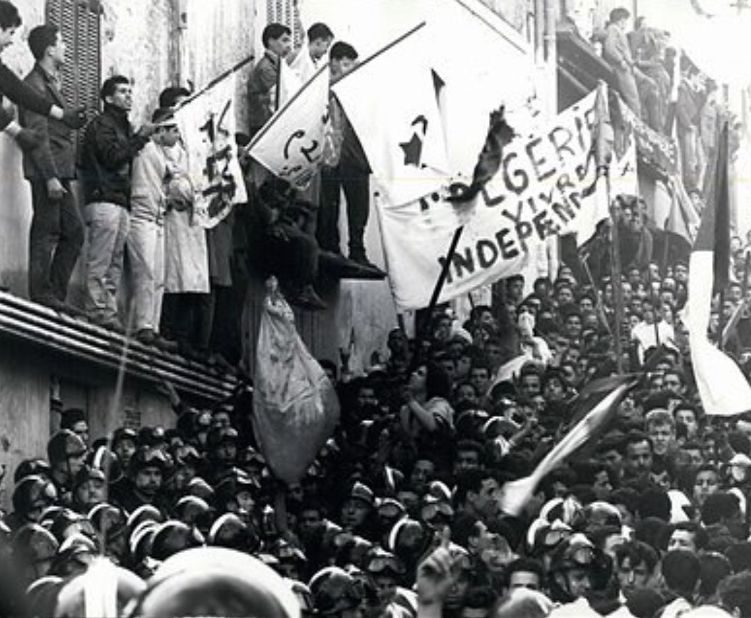 1954-1962 AlgeriaAlgerian War of Independence Enough was enough FLN (Front de Libération) declared war for independence and after 7 long years and 1.5 million algerians killed Algeria  gained there independence from France