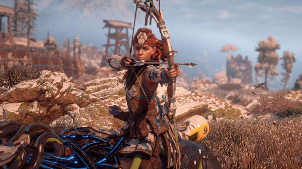 metacritic on X: Horizon Zero Dawn [PS4 - 89] (2017)   Horizon emerges as a graceful, intoxicating and  often surprising adventure. - EDGE Magazine  / X