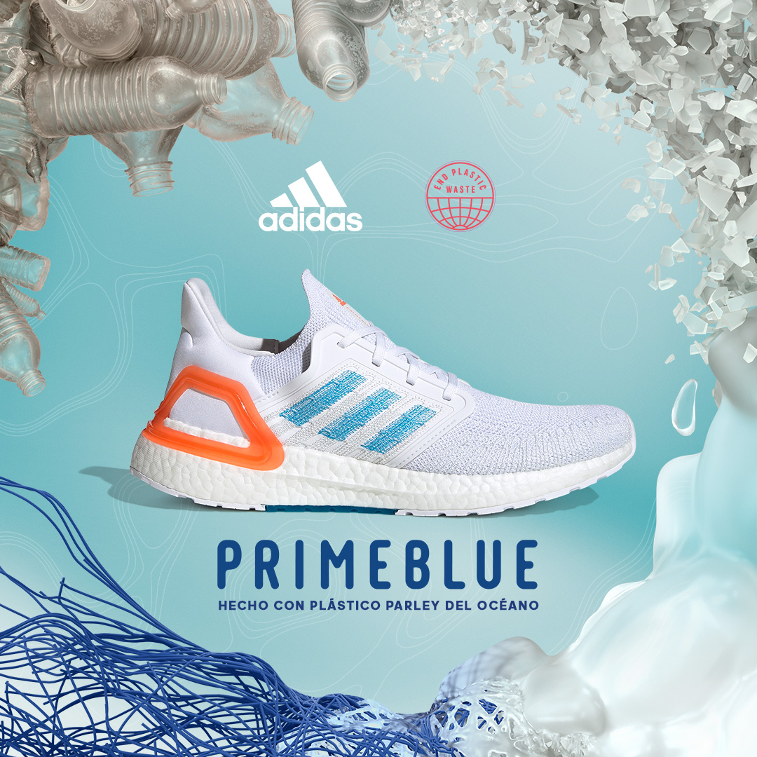 deportesmarti's tweet photo. Cada minuto se derrama en el mar el equivalente a un camión de basura lleno de plástico. En el 2015 @adidas presentó un nuevo concepto que transforma la basura plástica en calzado innovador.
👟 https://t.co/j0mzTou1BK
#PrimeBlue #Fitboost #Ultraboost #ParleyOceanPlastic https://t.co/pHshpRDMv1