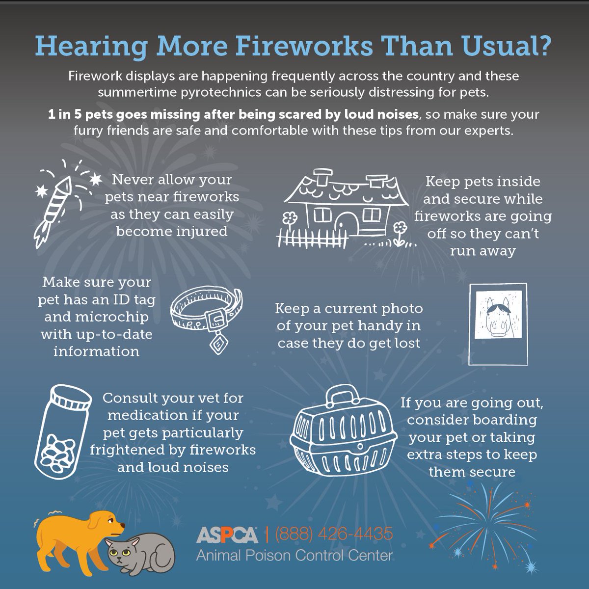 Please keep your pets safe and stress-free during the 4th of July holiday. #AdoptLansing