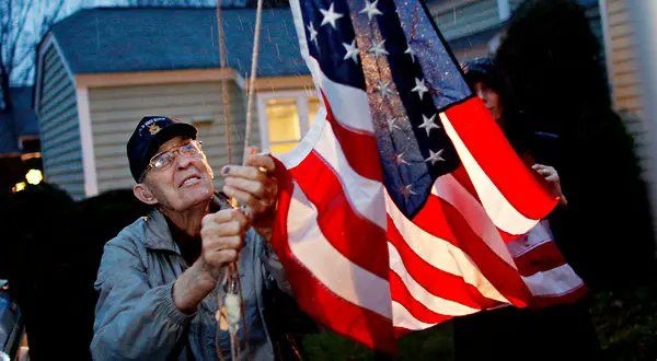 Barfoot made big headlines before he died in 2012 for refusing to take down a huge flagpole that apparently broke zoning laws outside his home - he raised the flag every morning.