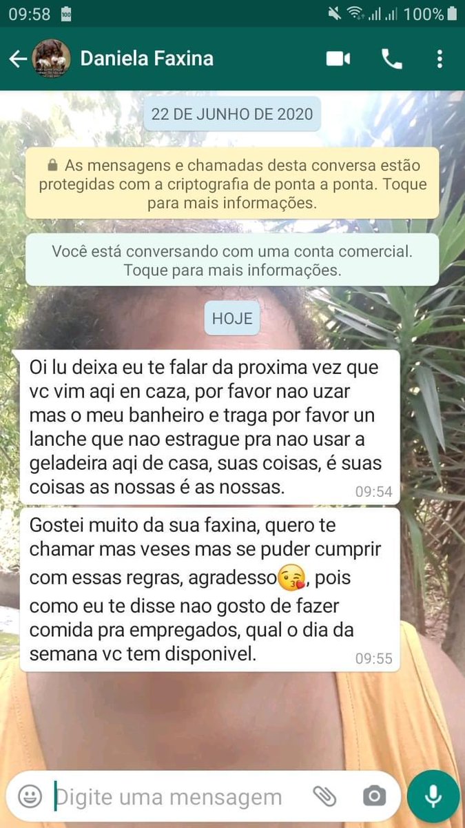Uma vez fiz uma faxina na Vila Madalena...a cliente perguntou se eu gostaria de almoçar, e eu aceitei. No fim do dia ela transferiu o pagamento para a minha conta e descontou 20 reais, avisando ser referente à comida que eu gastei. Pra esse povo a gente é o que?