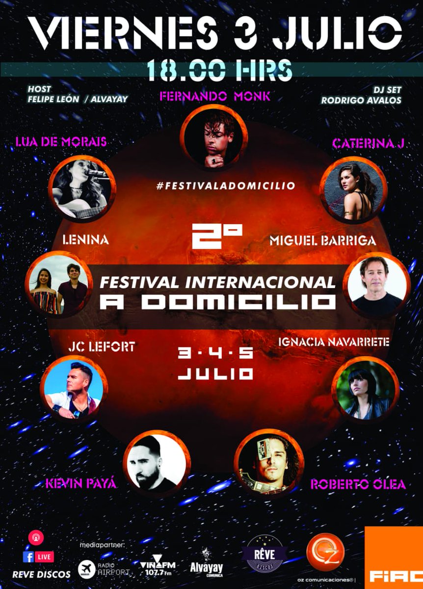 monk_fernando's tweet photo. ¡Hola Amigos! Hoy 3 de julio, me presentaré en directo en el festival a domicilio FiAD, a las 18:30 hrs (Chile) 6:30 PM. ¡Los espero en el siguiente link!
https://t.co/rknLT5f8S6 #músicachilena #encasa #tgif https://t.co/o4ZF4o35yz