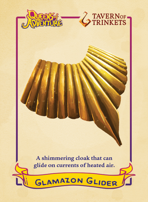 DungeonDrag's tweet image. Hold on to your wig! Our most recent magic item, illustrated by @DnDTrinkets, is the Glamazon Glider!

This versatile marvel of glamcraft serves both fashion and function. 

Commuters rejoice! 

Where there's a wind, there's a way! Riding blasts of hot air has never been easier.