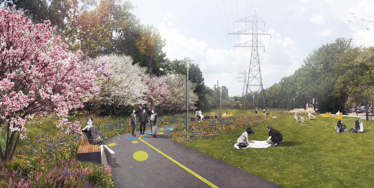 DTAHtoronto's tweet image. We&apos;re excited to share project updates including renderings for #GreenLineTO! A @TorontoPFR virtual public meeting for Geary Ave Park Expansion will be held on July 7, 2020, from 6:30-8PM. This project will be one of the first new parks in the Green Line dtah.com/news/2020-06-2…