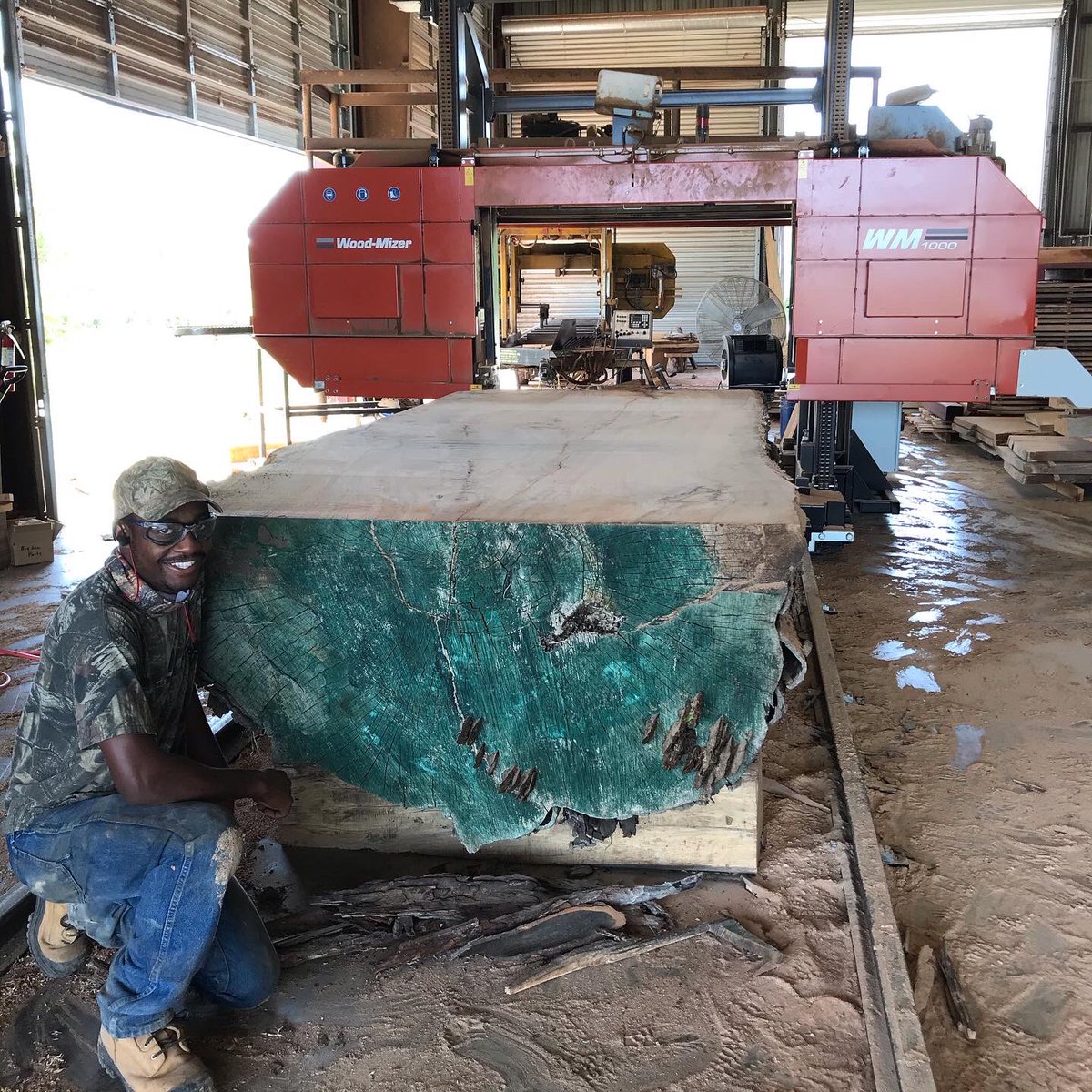 RealSwiftRiver's tweet photo. MEGA SLABS Coming this October!  10’ 4”L x 4’ 6”W. #pecanwood #woodslabs #megaslab #lumbermill #texas #texaspecanwood #texaspecans #slabs #lumber #woodworking #woodworker https://t.co/ofYafGAadl