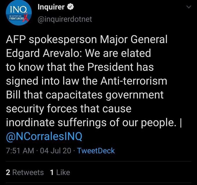 jinkydoo's tweet image. I was observing the furor that Duterte’s Anti-Terror Law caused and suddenly my best friend sends me this. I mean, what can I say? Transparency hurts? #unabashed 🤷🏽‍♀️ @KaraTaggaoa @LenOlea @menchongdeee @letmebeyourtita #TeamND
