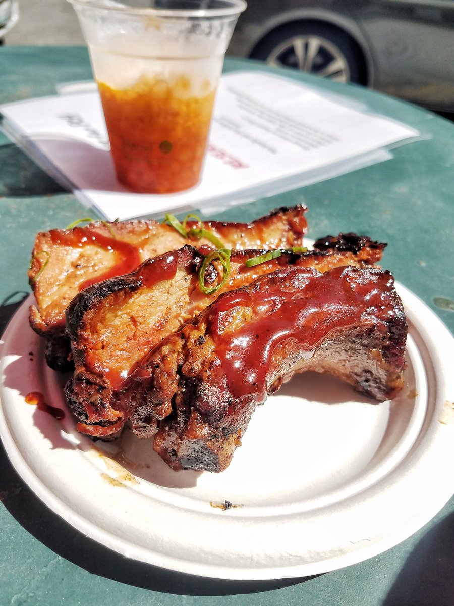 Smoked baby back ribs w/banana BBQ sauce &amp; five spice rub <a href="/Pinoyheritagesf/">Pinoy Heritage</a> <a href="/PCH580/">P.C.H.</a>