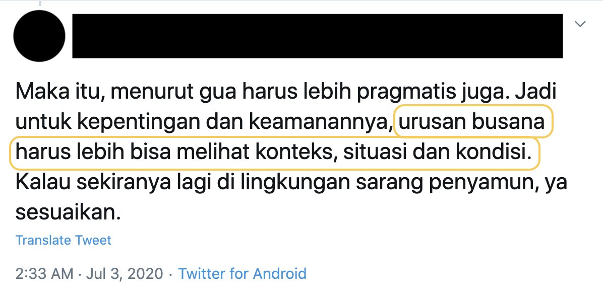 hermansaksono's tweet photo. Ujaran semacam, "busana harus memperhatikan situasi" juga menyembunyikan tujuan utama pemerkosa. Pelampiasan kebutuhan seksual biasanya bukan alasan utama pemerkosa. Alasan utama pemerkosaan biasanya adalah menunjukkan kuasa terhadap korban dan melampiaskan kemarahan. https://t.co/obhPw2ITSG