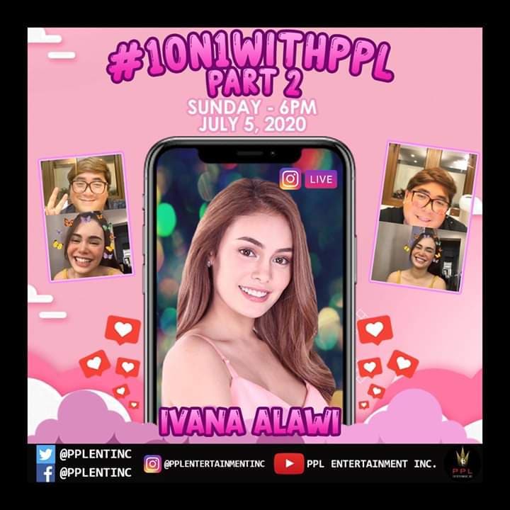 ivanatics_phxx's tweet photo. Part 2 ng kwentuhan at kulitan na naman ang hatid ni IVANA ALAWI sa #1on1withPPL sa Sunday! 6PM sa PPL Entertainment Inc. Instagram Page! July 5, 2020 
.
.
.
#IvanaSanaAllMV #Sanaall #showsomeppllove #pplartist #pplentertainmentinc #ivanaalawi #ivana #igdaily #igpost #playboyph https://t.co/gyTiuoMZiB