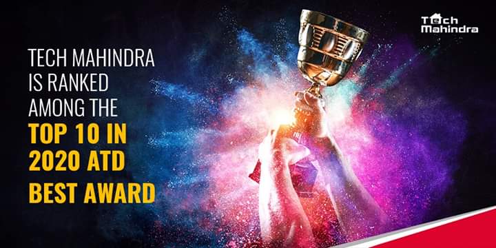 cmdrs's tweet photo. Tech Mahindra is delighted to be ranked among the Top 10 in 2020 in the Association for Talent Development - ATD BEST Award for the talent development practices and programs

Know More: https://t.co/7U59dSmX6r

#ATDAwards #TechMNxt https://t.co/DRPUZQTXQS
