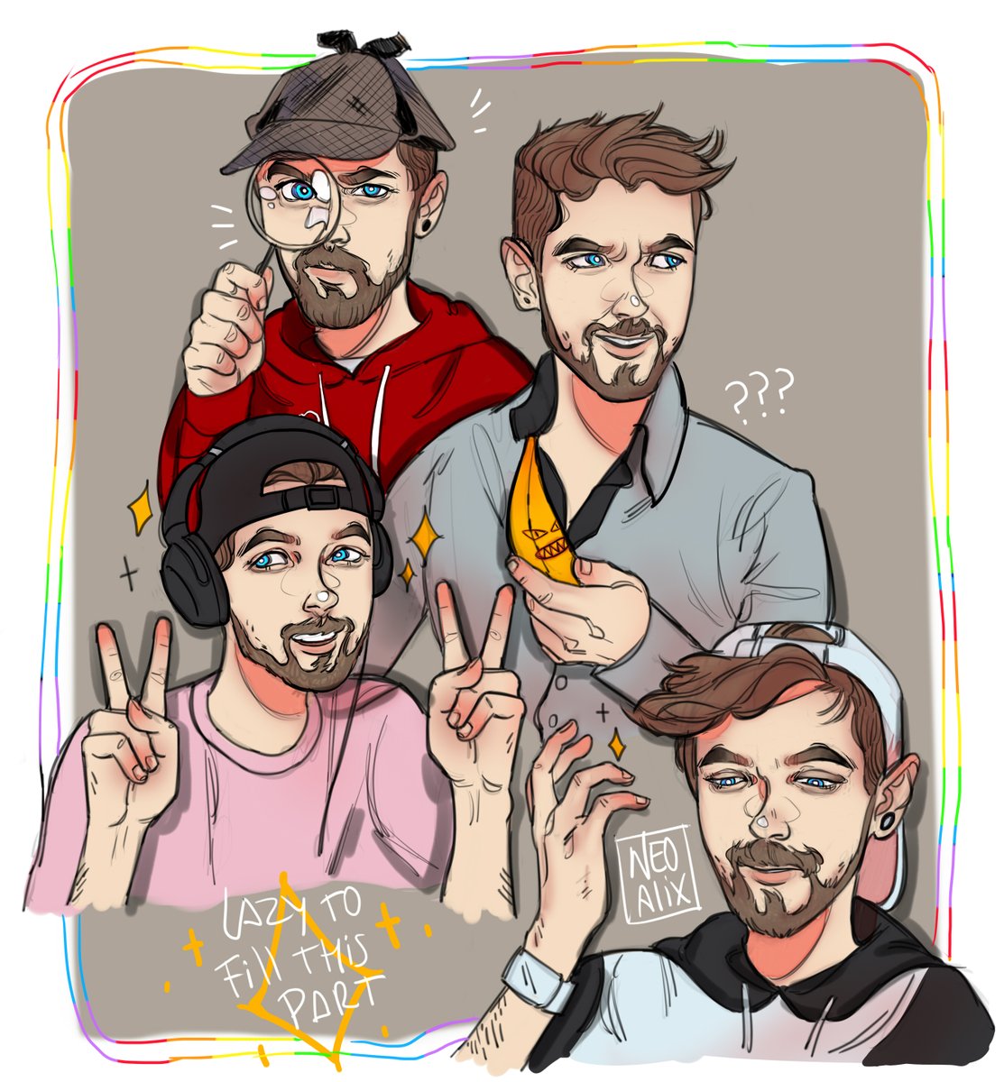 neoalixart's tweet photo. hhahah how are u that small!! 
doodled @Jack_Septic_Eye https://t.co/YbbLpA4vV3
