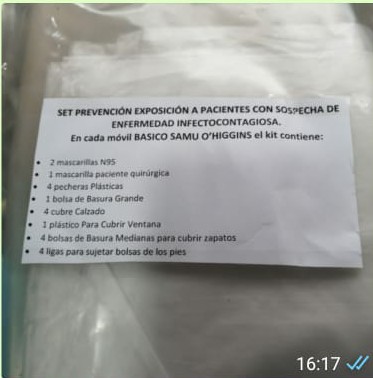 FenatsSar's tweet photo. @eltipografo @elrancaguino @adnradiochile @elrancahuaso @DiarioelMachali @diarioelpulso @diariosexta los Kit de EPP que se entregan en el SAMU Ohiggins contiene bolsas de basura para los zapatos y eso lo entrega la jefatura. Después desmienten todo, nadie se hacer responsable. https://t.co/kE88yWwLZL