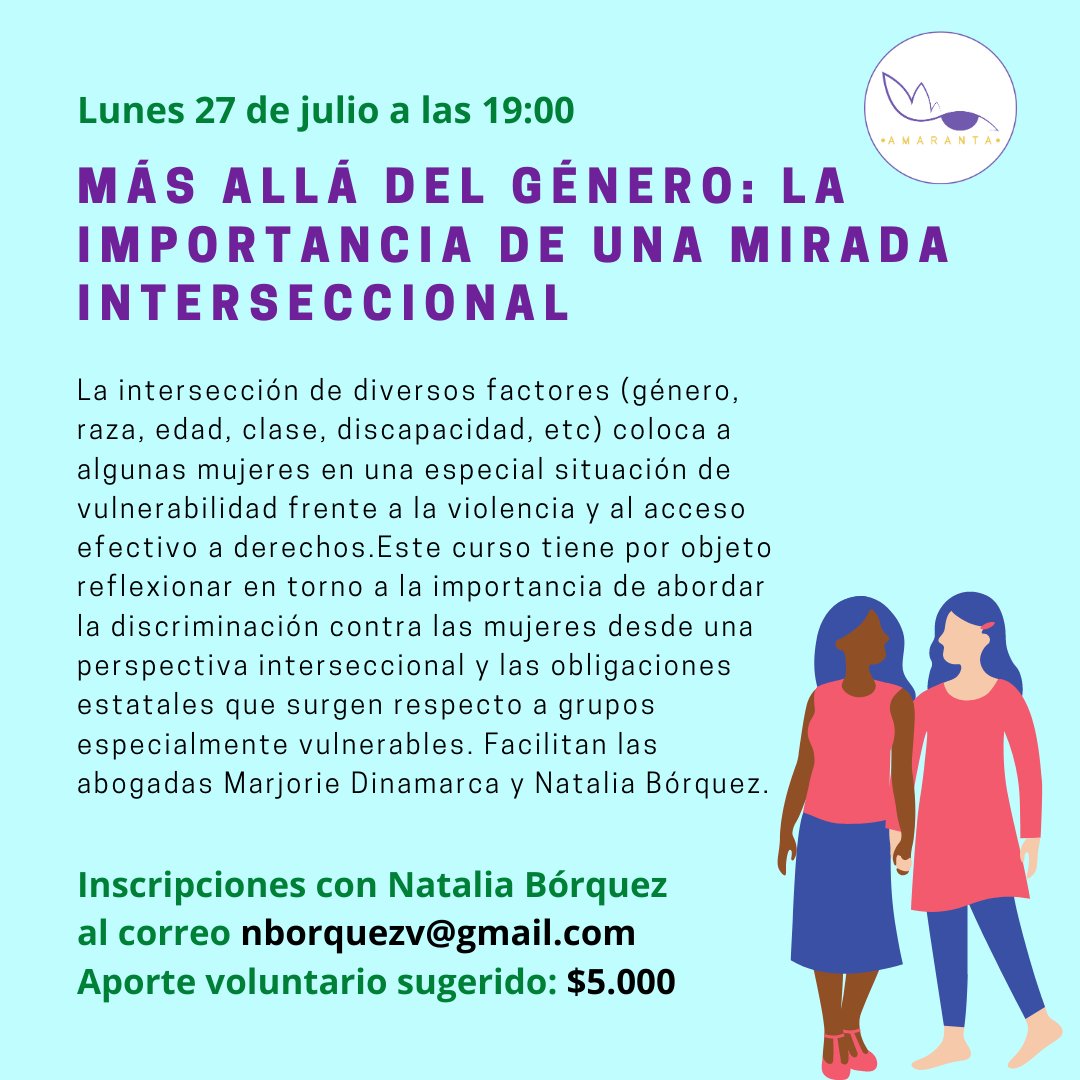 AmarantaOng's tweet photo. ¡Vuelven nuestro talleres en línea! Este mes contamos con cuatro instancias que apuntan a temáticas como violencia de género, interculturalidad y violencia en espacios digitales. ¿Te interesa participar? Solo debes escribir al correo de la encargada del taller y pagar tu aporte. https://t.co/NzEQJuOtOz