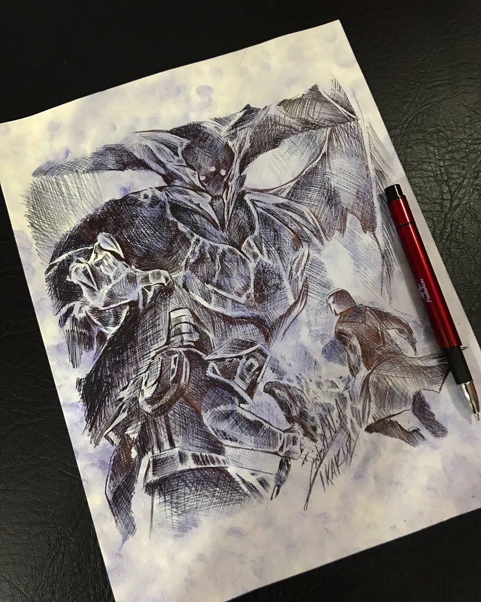 v8ikaruz's tweet photo. Hey @Bungie hello friends, this is a sample Of my art I did it with a pen. 
My purpose is to make it look like a sketch. 
I hope you like it and i would love to have that emblem. 

You can follow my work on instagram@juanietoart 
#BungieDayArtShow https://t.co/q9MeMAN35g